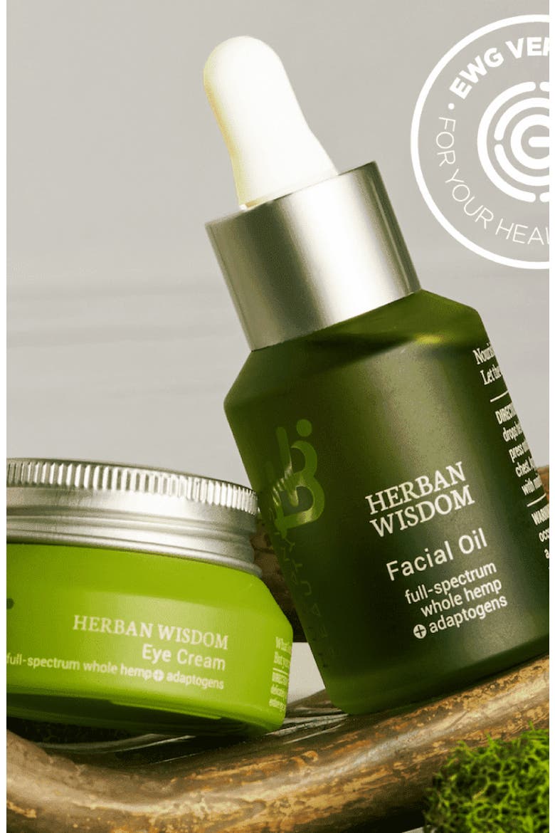 Herban Wisdom Eye Cream and Facial Oil Set, Alternate, color, None