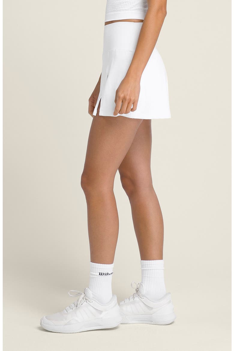 Baseline Tennis Skirt, Alternate, color, BRIGHT WHITE