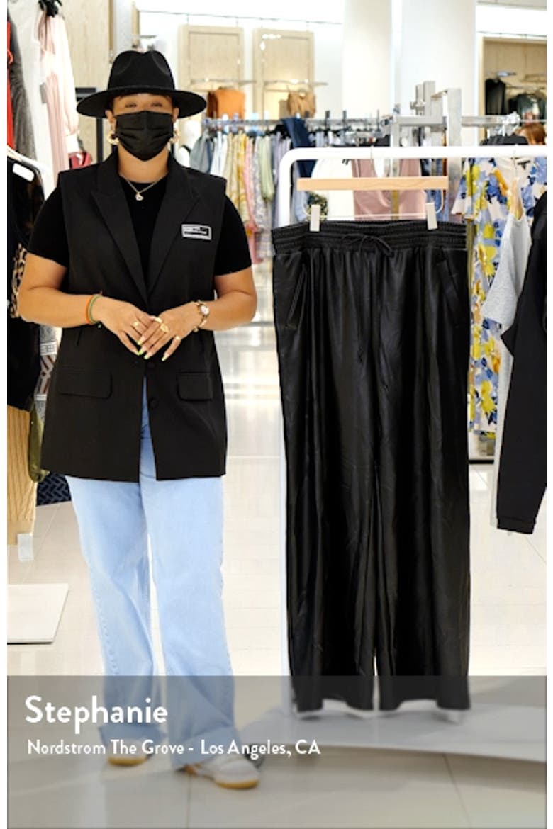 Faux Leather Wide Leg Pants video