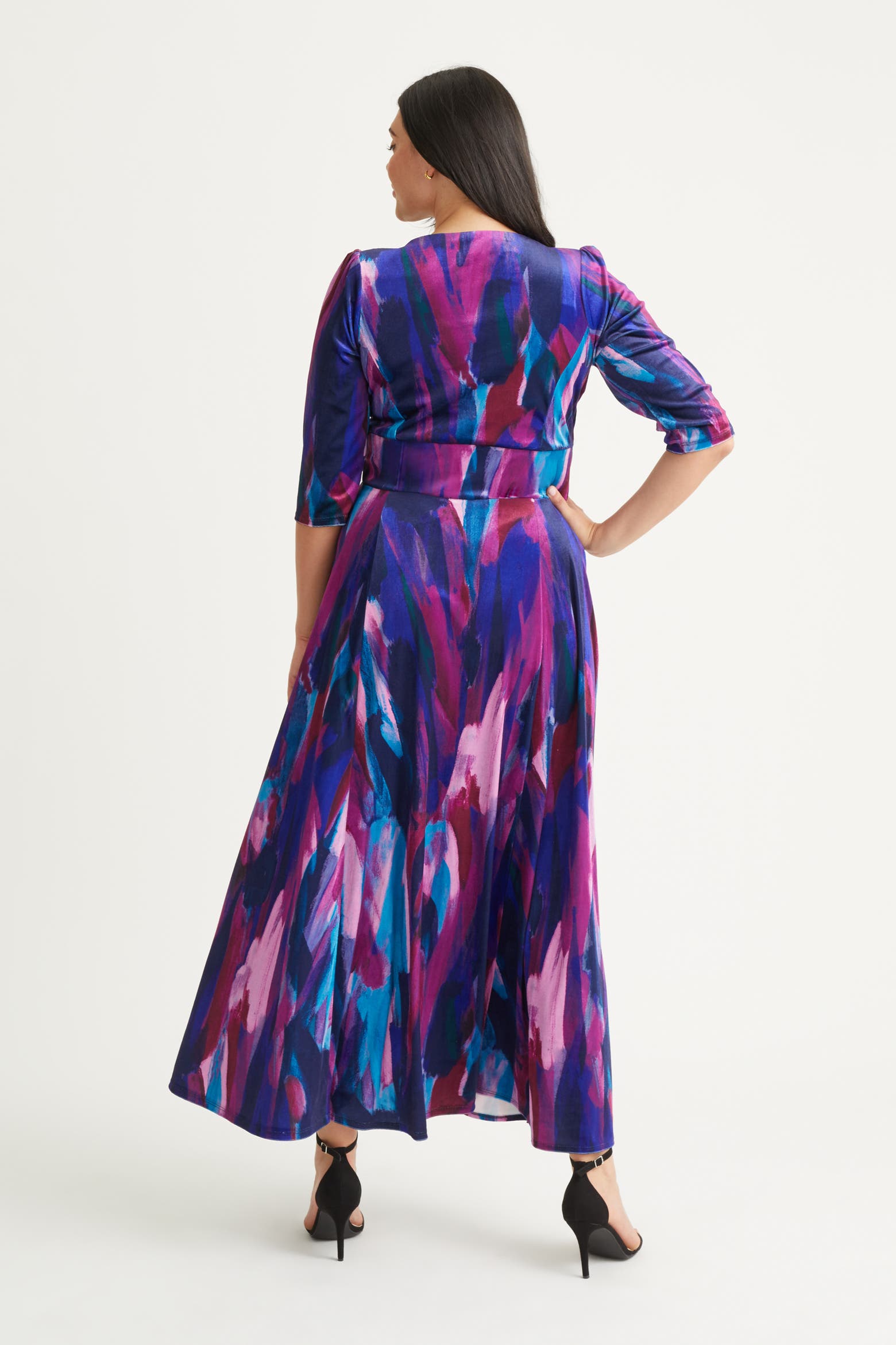Abstract Calculation Scarlett & Jo Verity Abstract Print Maxi Gown (Women) | Nordstrom