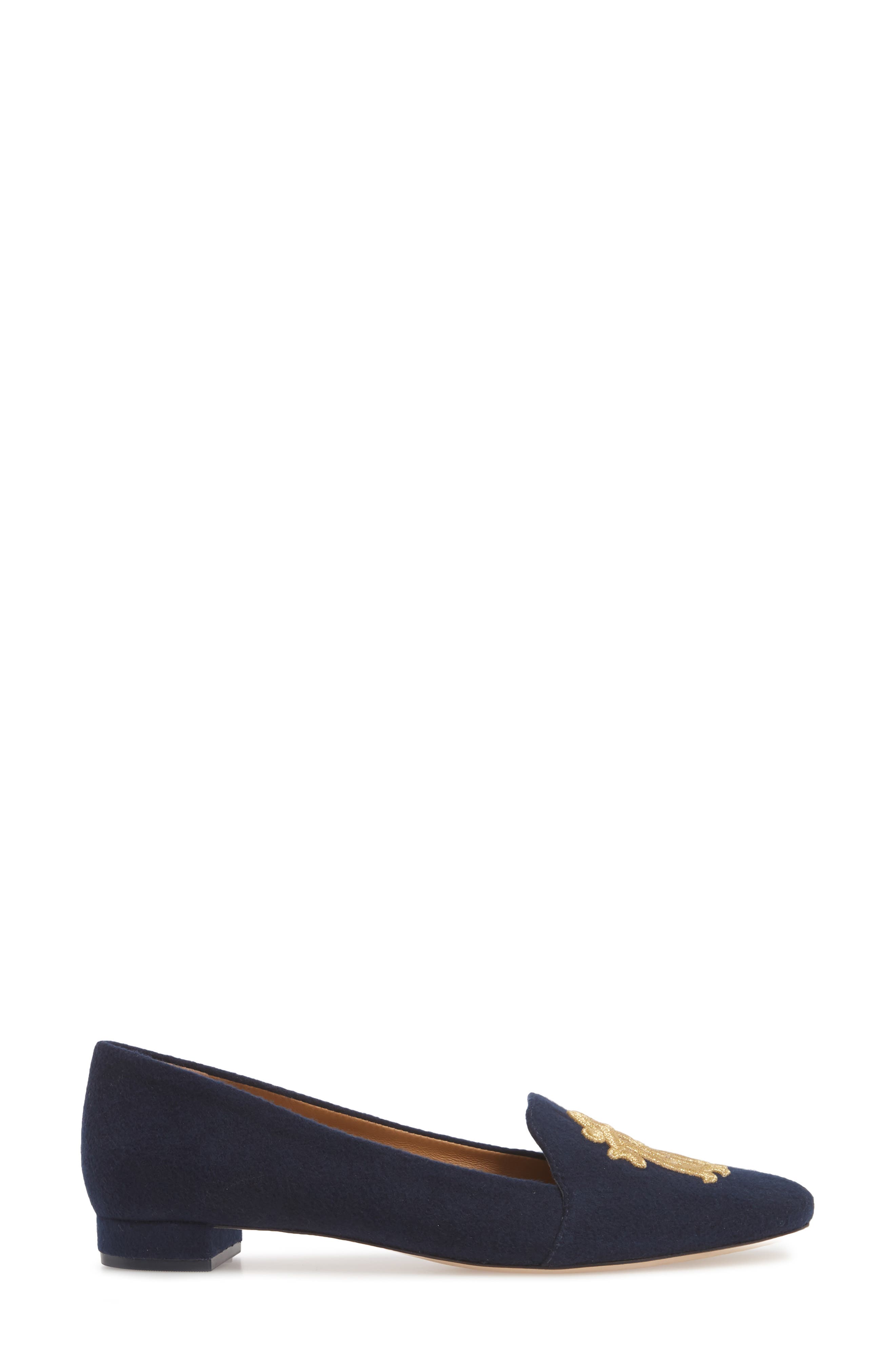 Antonia Monogram Loafer, Alternate, color, PERFECT NAVY