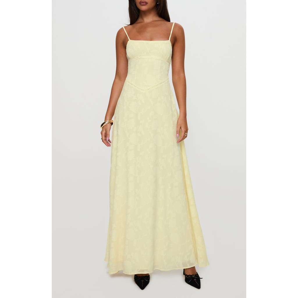 PRINCESS POLLY PRINCESS POLLY SOUTH OF FRANCE FLORAL EMBROIDERED SLEEVELESS GOWN
