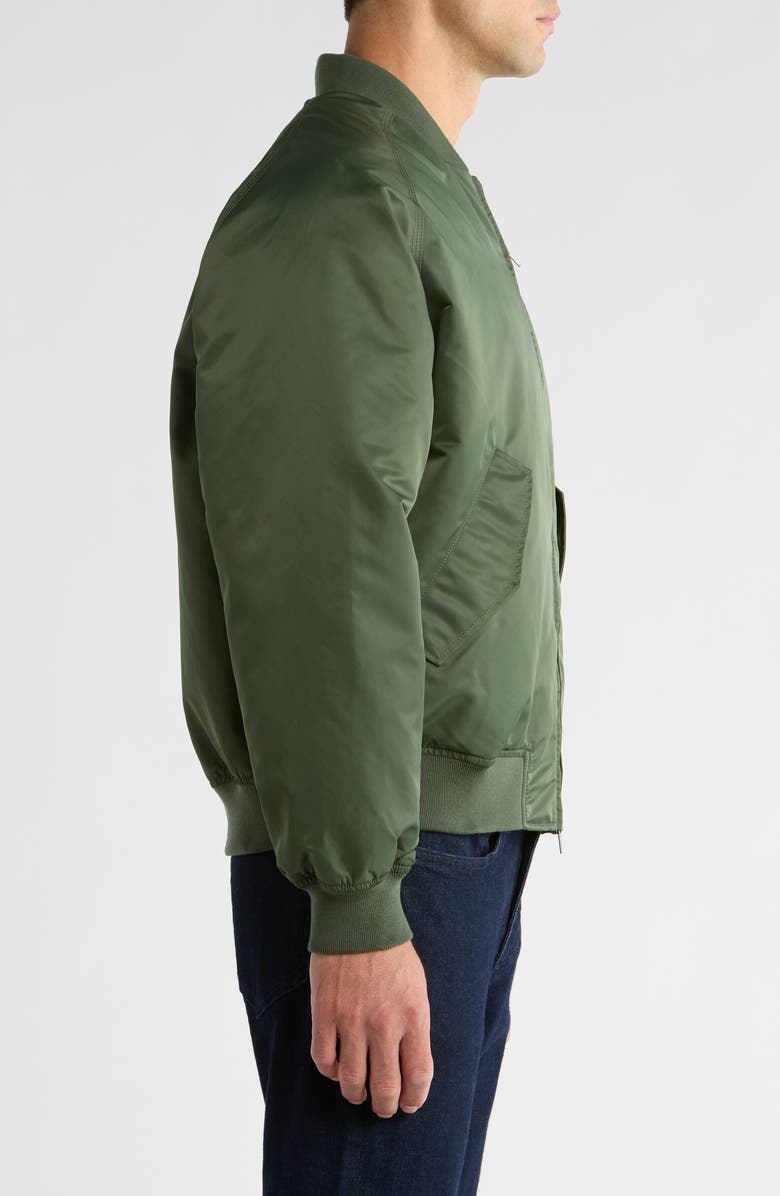 Percival Nylon Bomber Jacket, Alternate, color, Forest