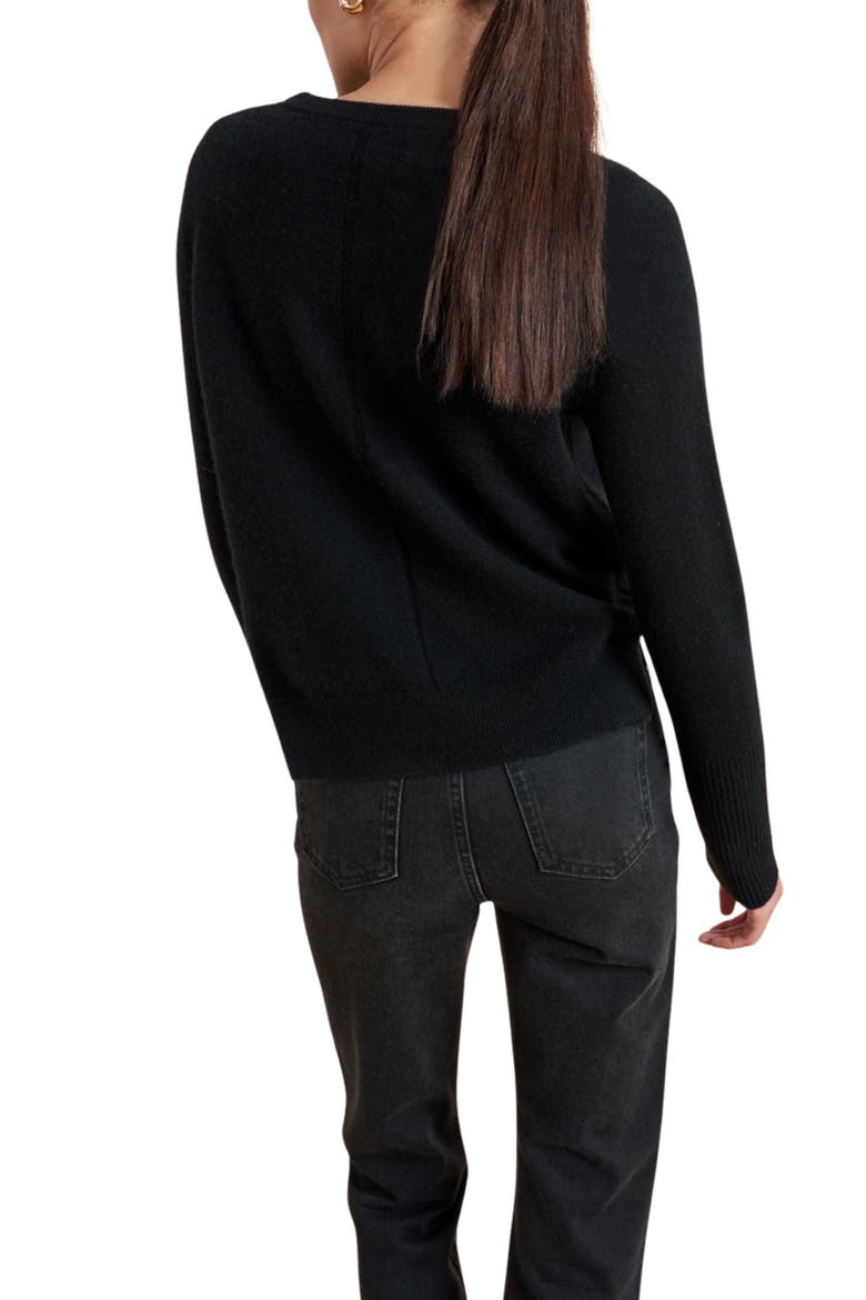 Solid Lean Lines Sweater, Alternate, color, Black