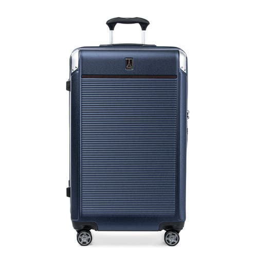 Travelpro Platinum Elite Hardside Expandable Checked- Large 28-inch Spinner Wheel Luggage In True Navy Blue