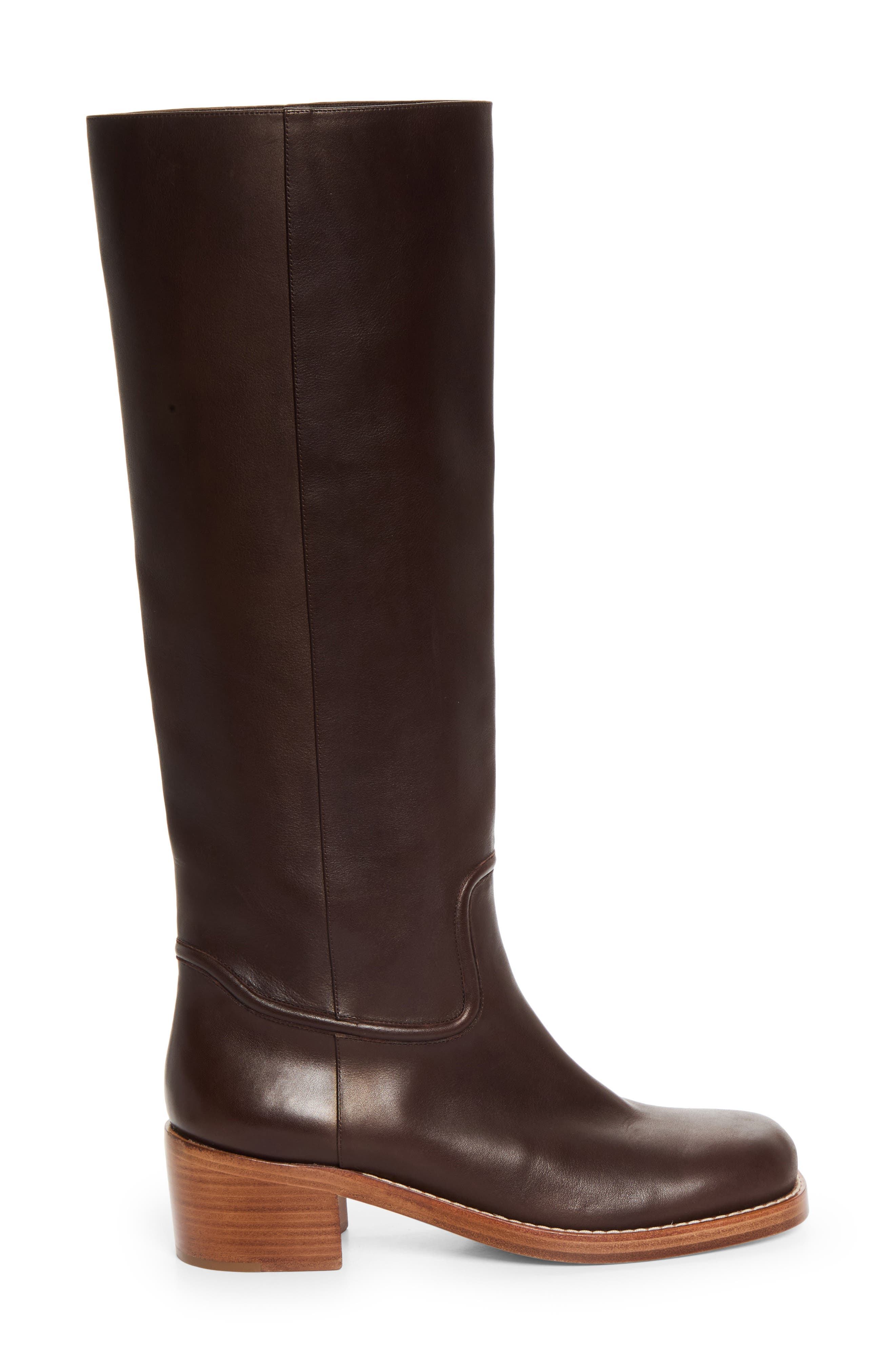 Marion Knee High Boot, Alternate, color, DARK BROWN