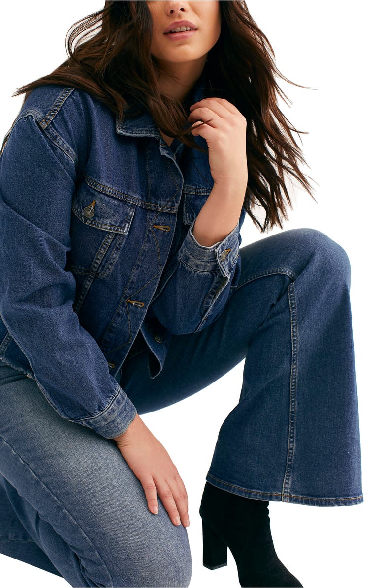 Free People CRVY by Free People Robin High Waist Flare Jeans, Alternate, color,