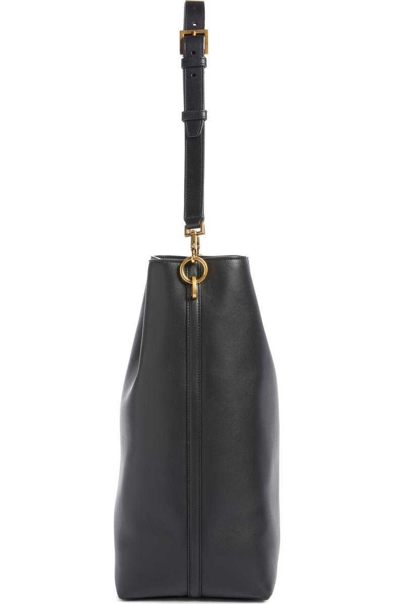 Saint Laurent Le 37 Long Leather Bucket Bag, Alternate, color,