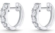 Mémoire Essential Graduated Diamond Hoop Earrings