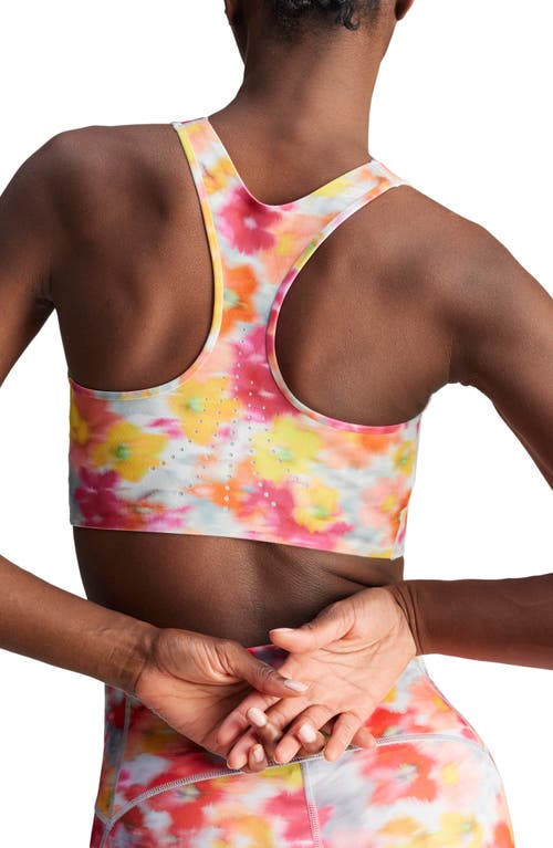 Adidas By Stella Mccartney Truepace Floral Sports Bra In Multi