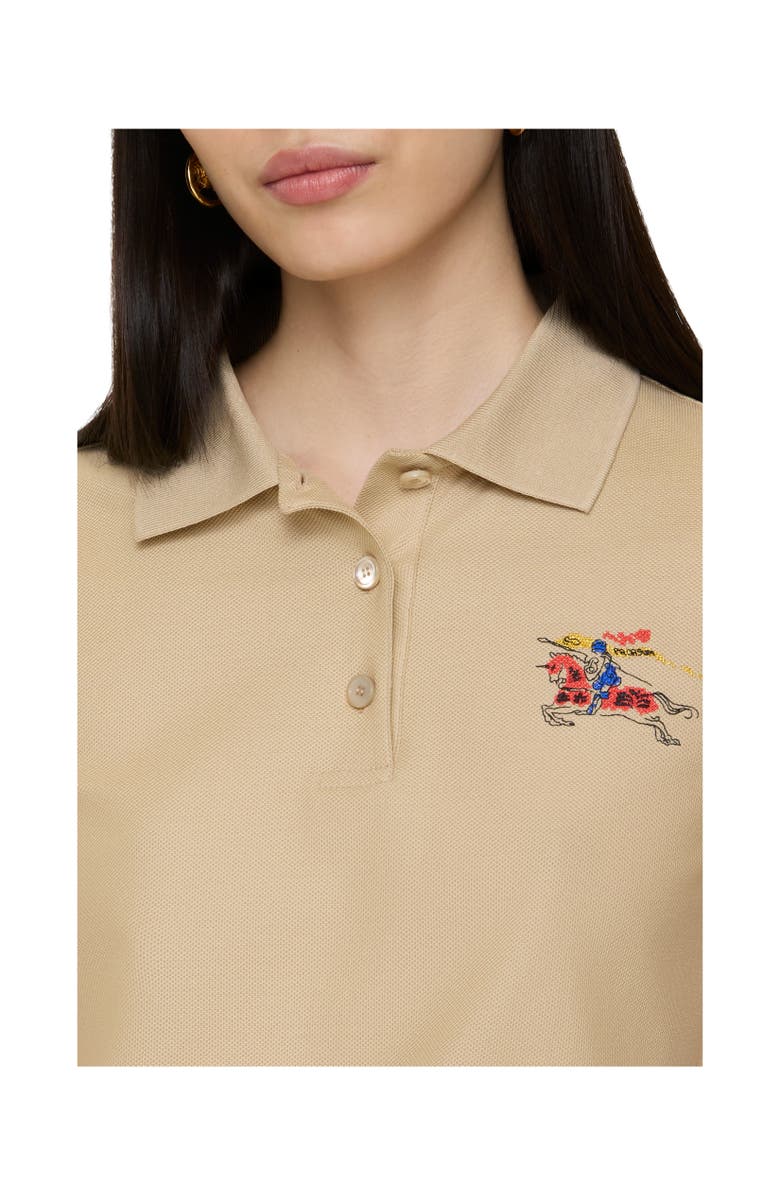 Burberry Watercolour EKD Cotton Polo Shirt, Alternate, color, Limestone Beige