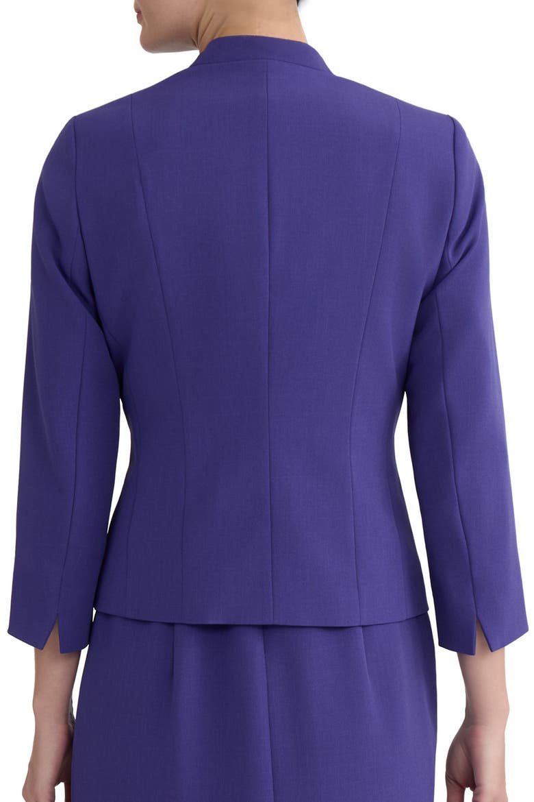 Seamed Open Front Jacket, Alternate, color, REGAL PLUM