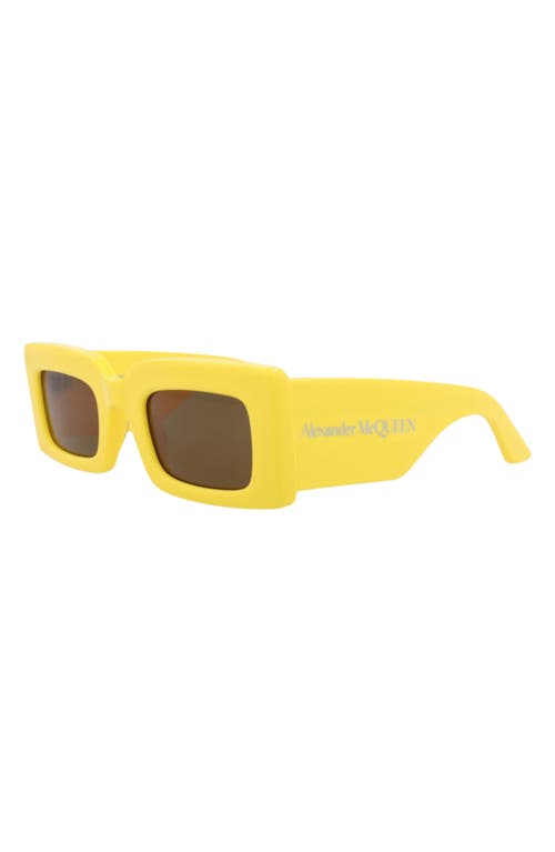 Alexander Mcqueen Square-frame Recycled Acetate Sunglasses In Yellow