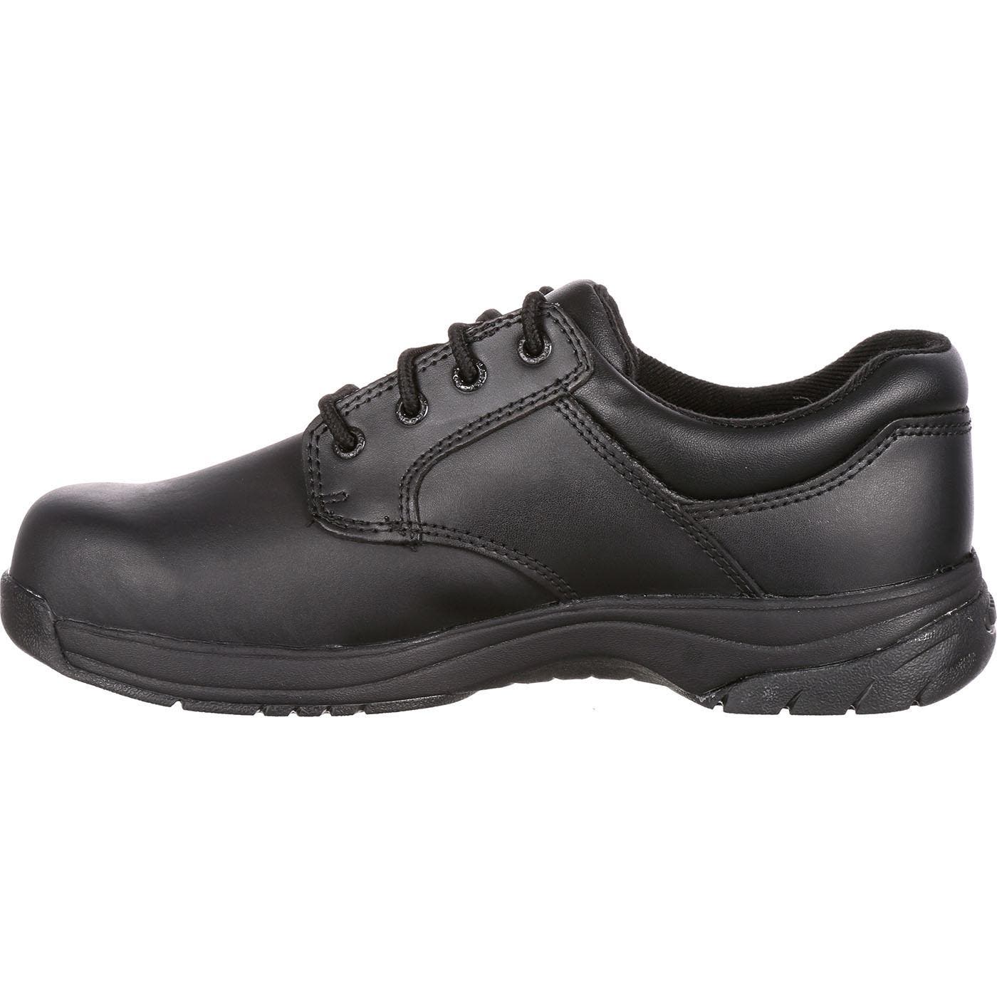 Rocky SlipStop 911 Plain Toe Oxford Shoe, Alternate, color, Black