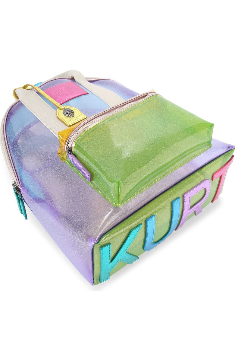 Kurt Geiger London Large Southbank Vinyl Clear Backpack, Alternate, color,