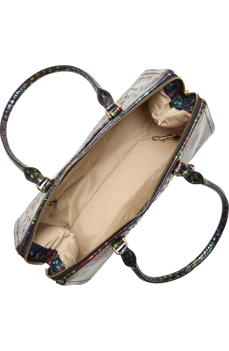 Brahmin Sophia Croc Embossed Leather Satchel, Alternate, color, Showtime Melbourne