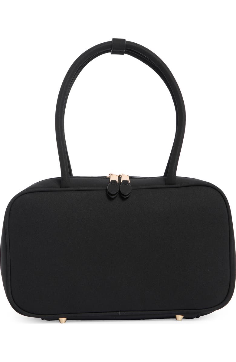 URBAN EXPRESSIONS HANDBAGS Faux Suede Shoulder Bag, Main, color, Black