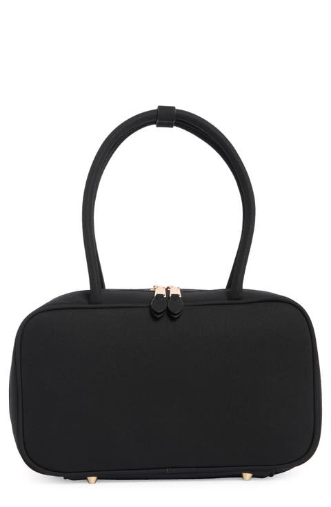 Faux Suede Shoulder Bag