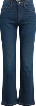 Favorite Daughter The Dot Mid Rise Straight Ankle Jeans