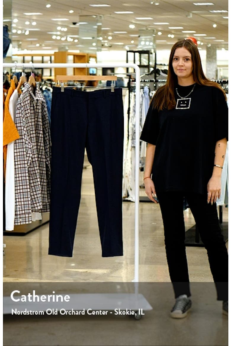 Flannel Trim Fit Trousers video