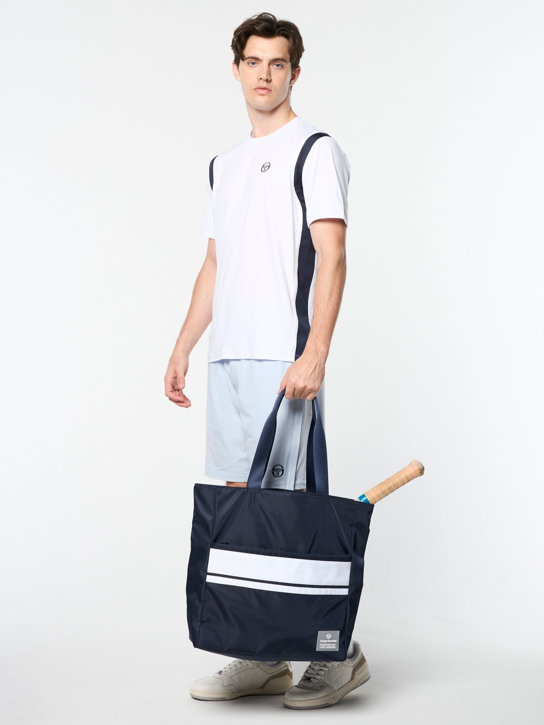 Sergio Tacchini Tennis Tote, Alternate, color, Maritime Blue