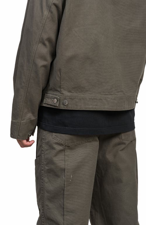 Alphastyle Blun Zip-up Work Jacket In Green