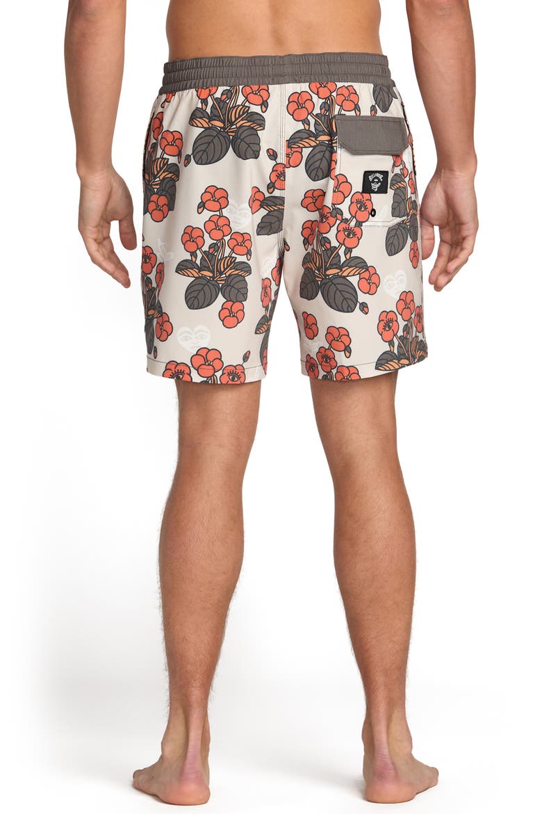 Icons Layback Swim Trunks, Alternate, color, STONE