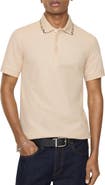 Burberry Check Trim Cotton Polo Shirt