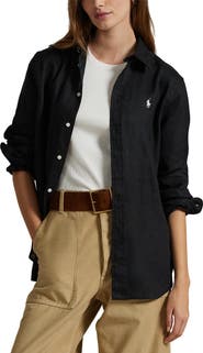 Polo Ralph Lauren Classic Fit Linen Button-Up Shirt