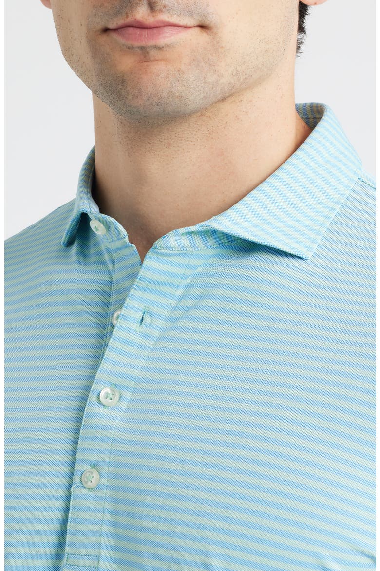 Stetsons Stripe Performance Jersey Polo, Alternate, color, MACAW