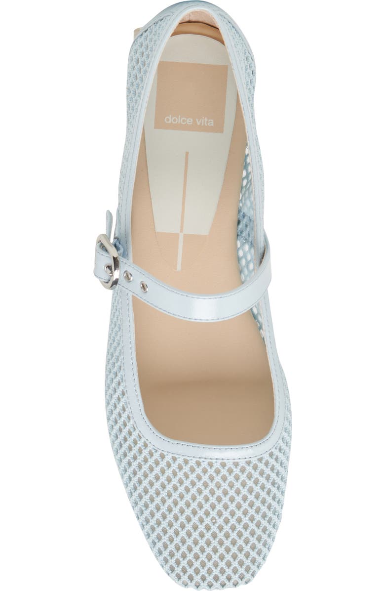 Dolce Vita Rodni Mary Jane Flat, Alternate, color, Light Blue Woven Mesh