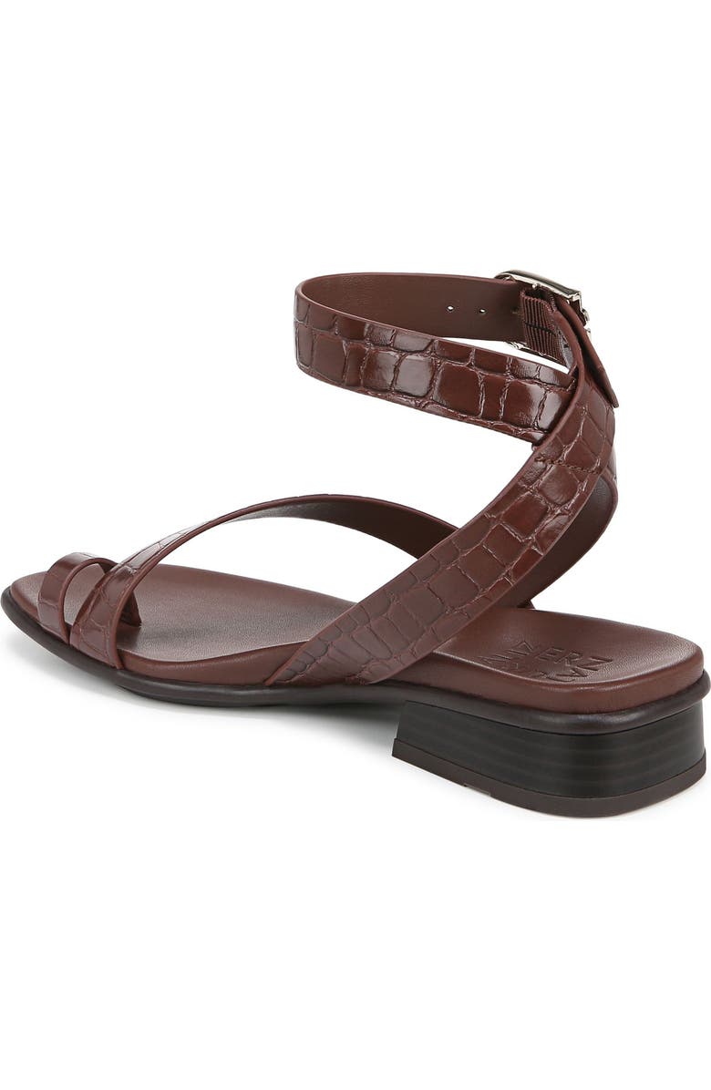 Naturalizer Birch Ankle Strap Sandal, Alternate, color, Cappuccino Croco Faux Leather