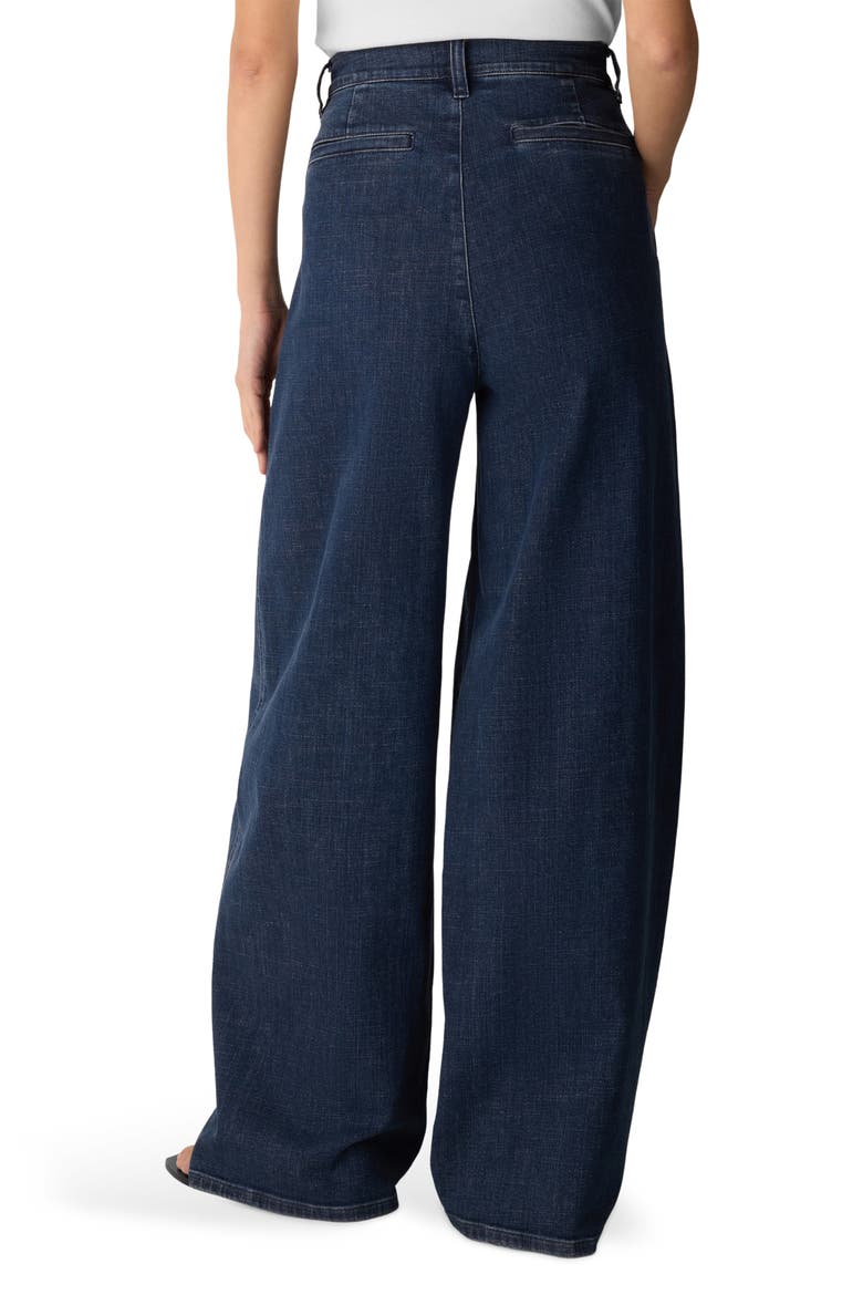 Organic Cotton Blend High Waist Wide Leg Curved Jeans, Alternate, color, MEDIUM INDIGO