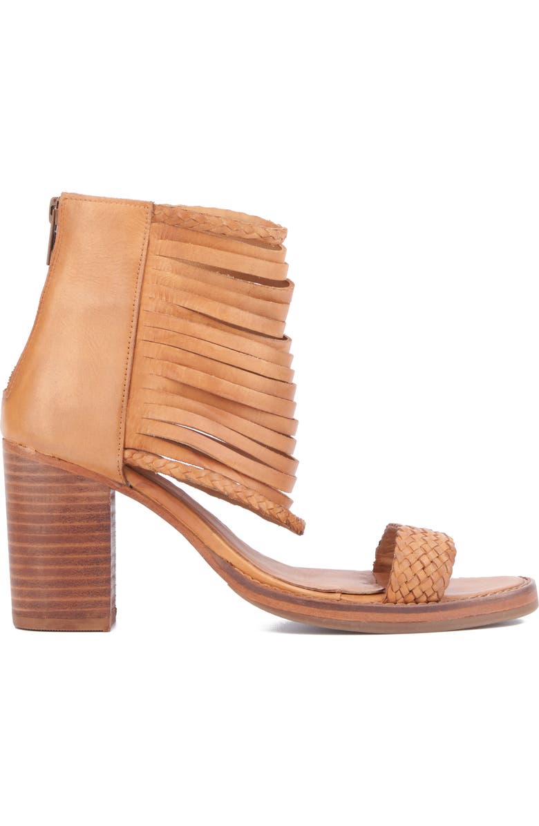 VINTAGE FOUNDRY Leila Fringe Sandal, Alternate, color, Tan