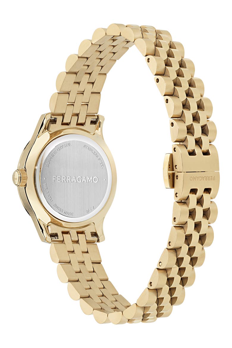 Duo Diamond Bracelet Watch, 28mm, Alternate, color, IP YELLOW GOLD