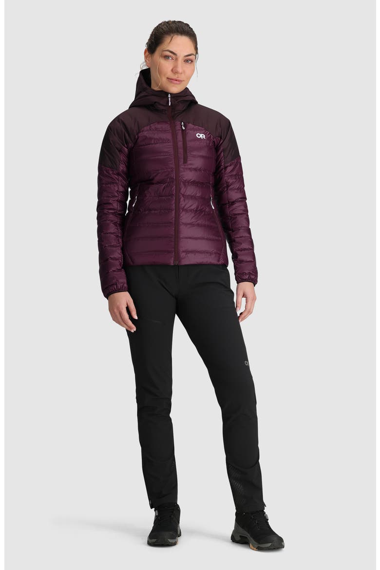 Helium 800 Fill Power Down Hooded Jacket, Alternate, color, AMETHYST