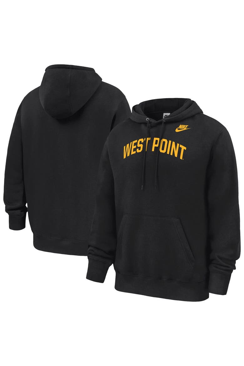 Men's Nike Black Army Black Knights 2026 West Point Classic Collection Club Fleece Hoodie, Main, color, Black