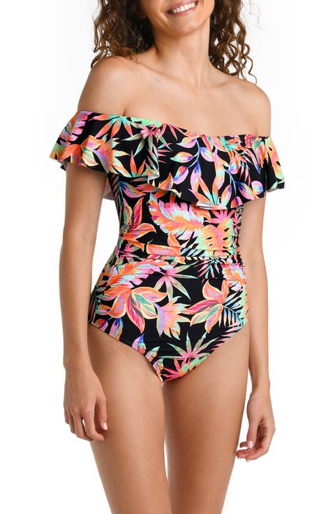 Best Escape Off the Shoulder One-Piece Swimsuit