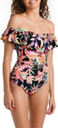 La Blanca Best Escape Off the Shoulder One-Piece Swimsuit