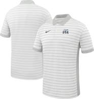 Nike Men's Nike White Team USA Victory Stripe Dri-FIT Polo