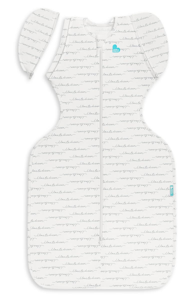 LOVE TO DREAM Swaddle Up<sup>™</sup> Transition Bag 1.0 TOG Swaddle, Main, color, Dreamer White