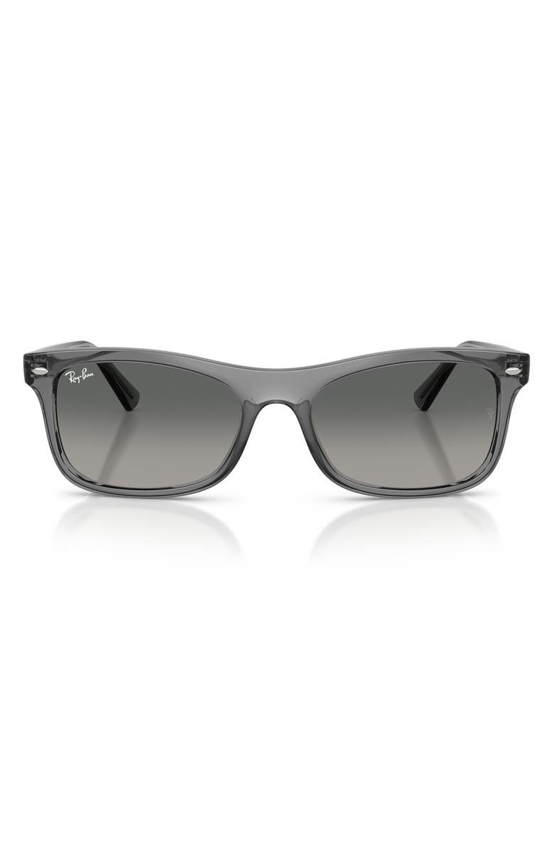 Ray-Ban 54mm Square Sunglasses, Main, color, Transparent Grey / Grey