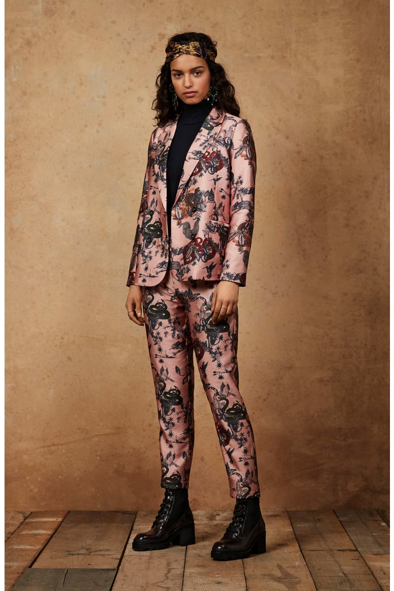 Shiny Printed Pants, Alternate, color, COMBO Y