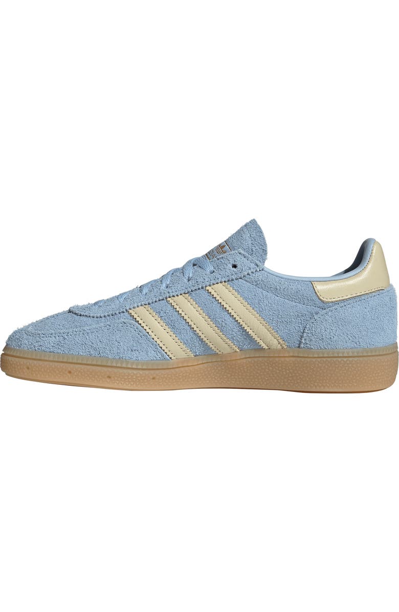 adidas Handball Spezial Sneaker, Alternate, color, Clear Sky/ Vanilla/ Gold