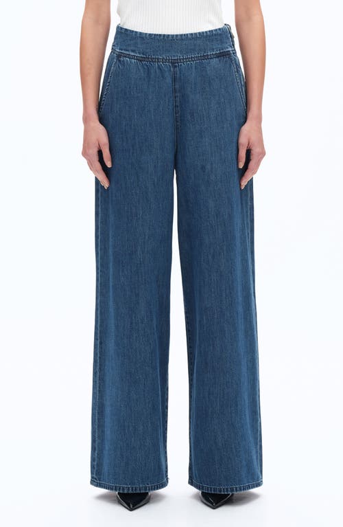 Bayeas Ultra High Waist Wide Leg Trouser Jeans In Blue