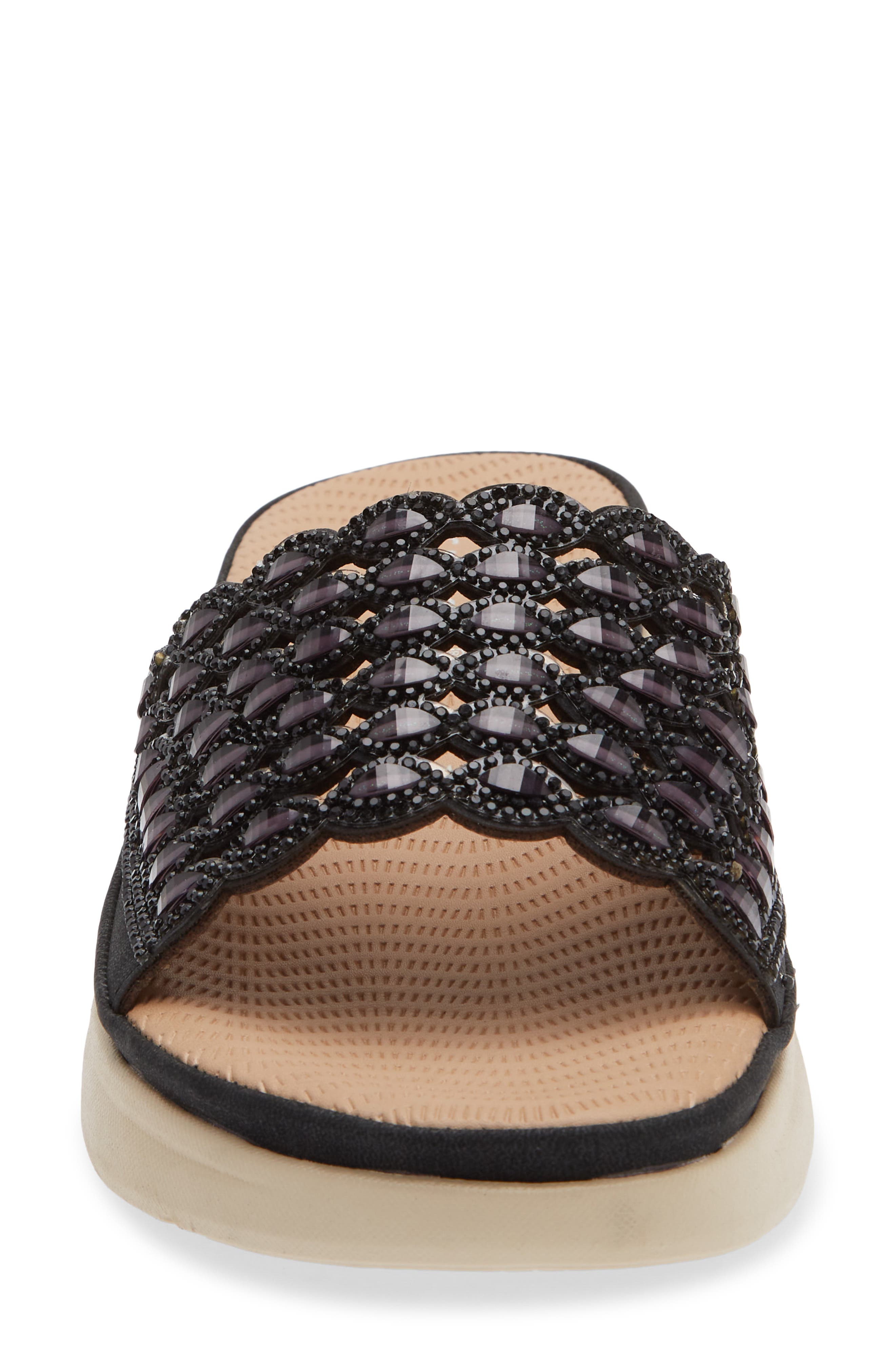 EXTREME BY EDDIE MARC Mila Sandal, Alternate, color, Black
