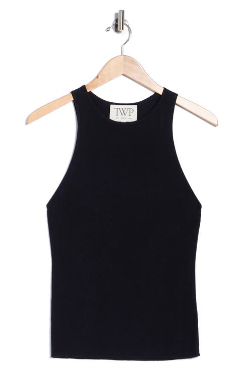Harbor Ribbed Leather Tank
