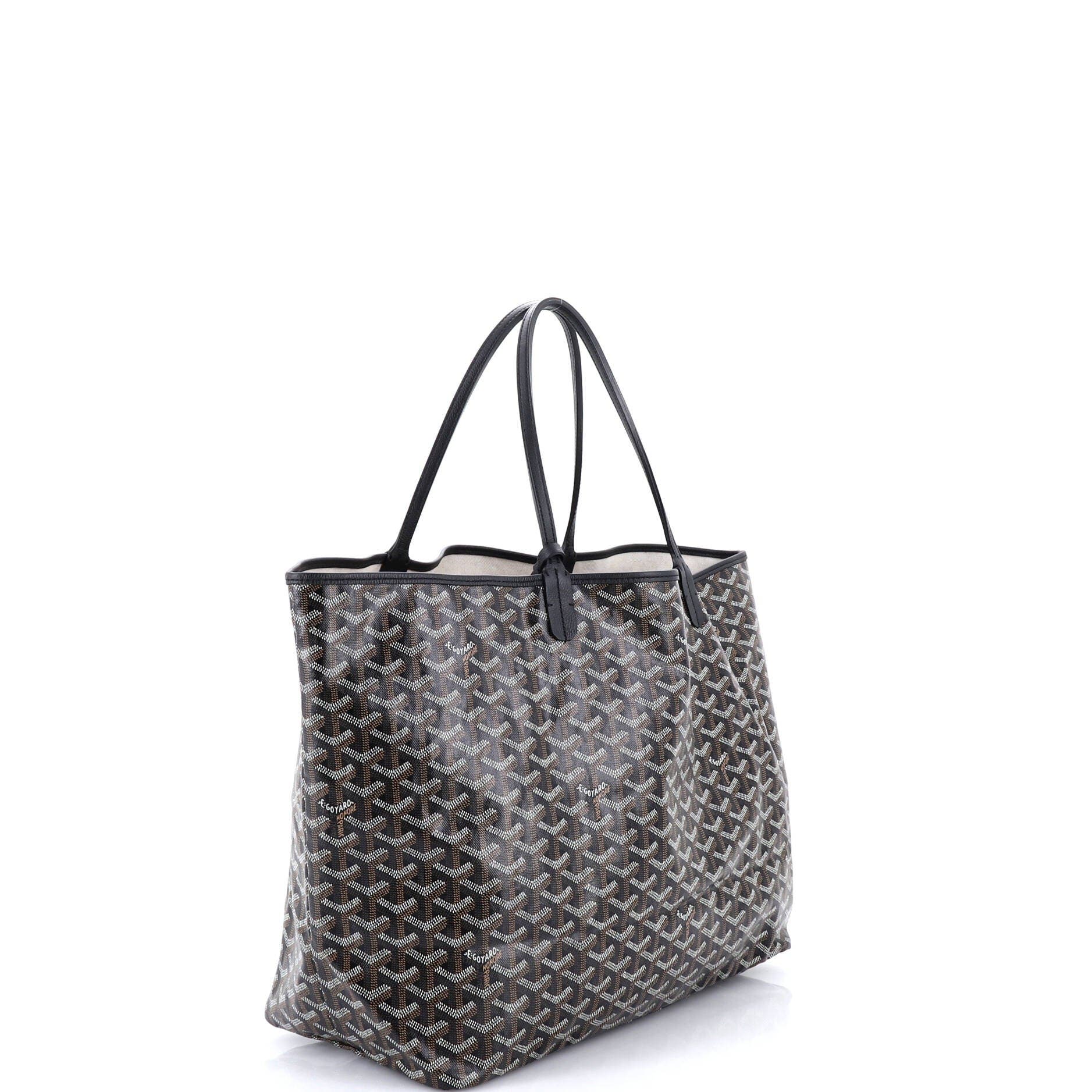 Pre-Owned Goyard Saint Louis Tote Coated Canvas GM, Alternate, color, Black