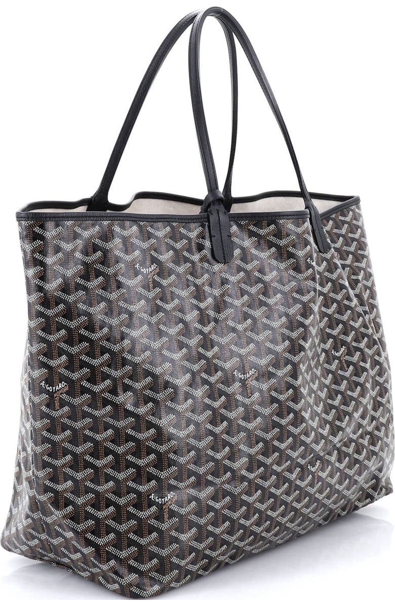Pre-Owned Goyard Saint Louis Tote Coated Canvas GM, Alternate, color, Black