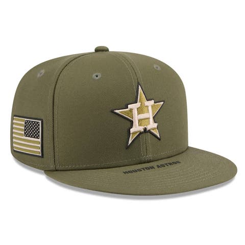Men's New Era  Olive Houston Astros 2026 Armed Forces Day 9FIFTY Snapback Hat